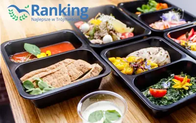 Najlepszy catering dietetyczny - Ranking 2026. Kolorowe, zdrowe posiłki w pudełkach, gotowe do spożycia.